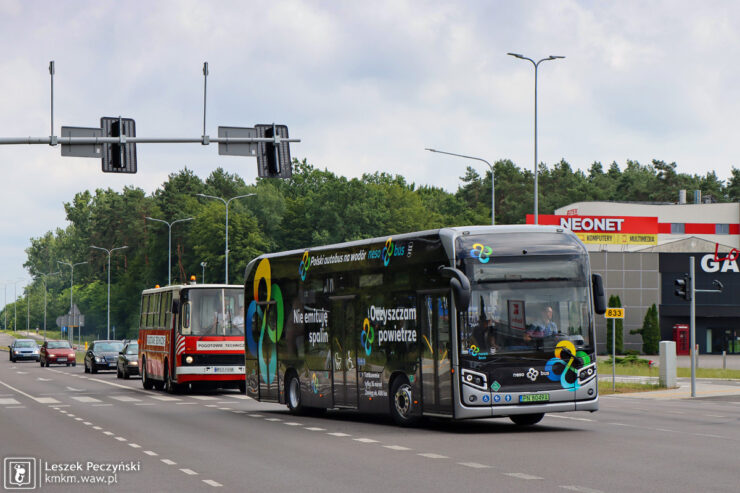Wodorowy autobus należący do grupy Polsat