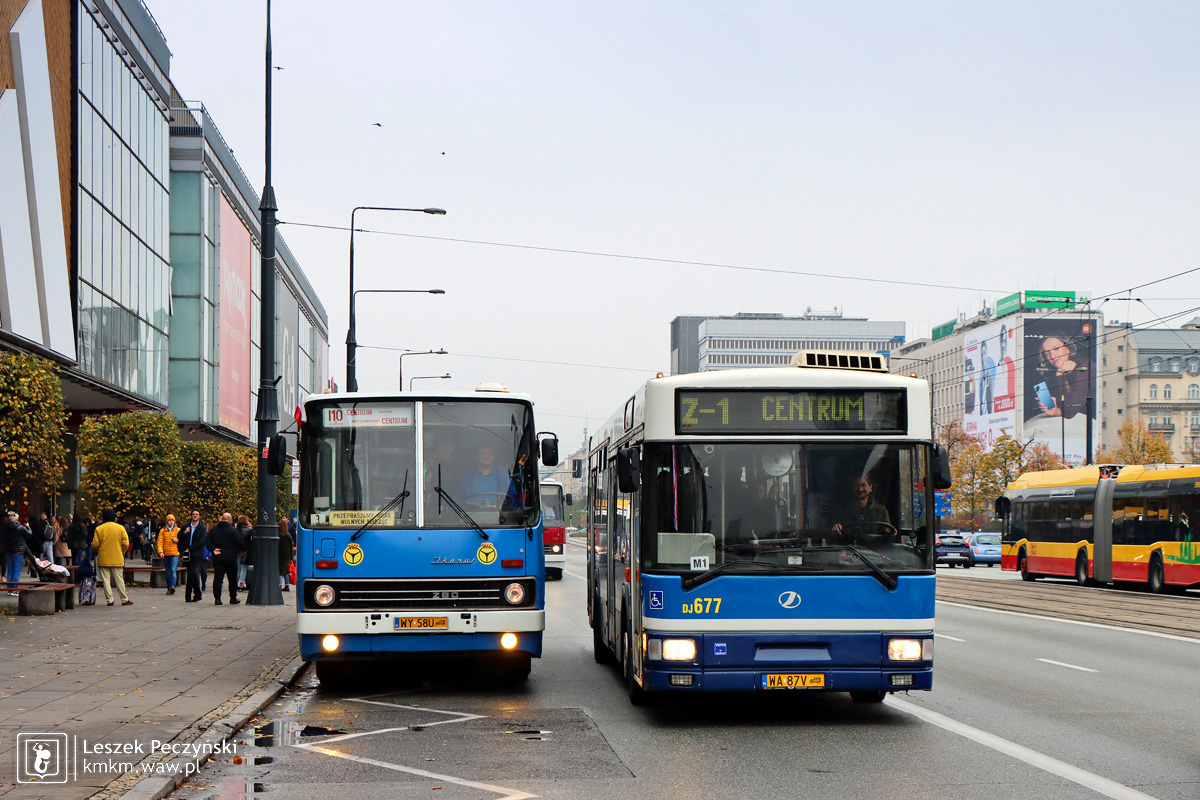 Spotkanie niebiskich autobusów - ikarusa 280 z jelcze M121MB