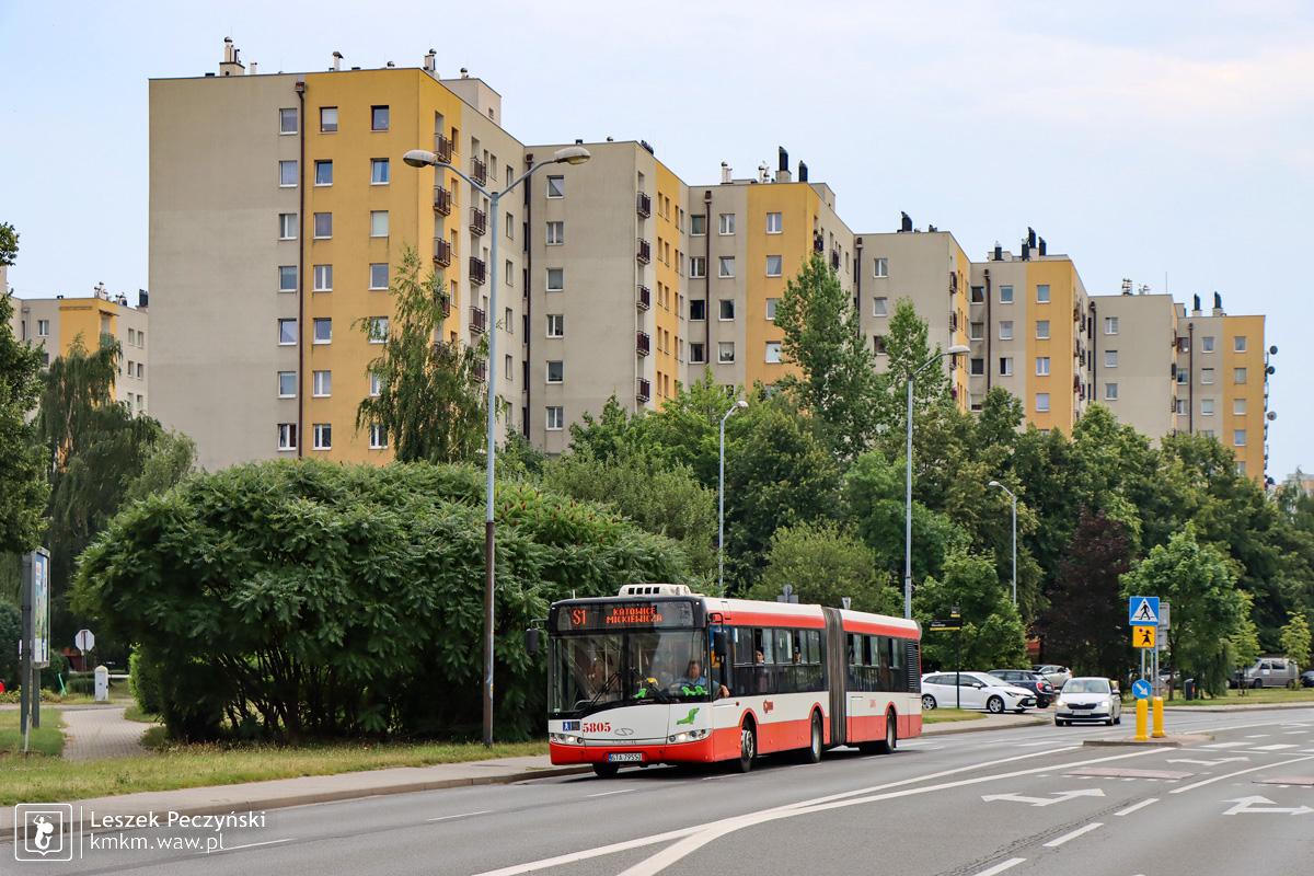 Najstarszy świerklaniecki autobus - solaris trzeciej generacji pochodzący pierwotnie z MPK Kraków