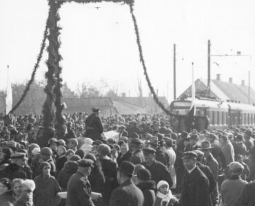 Otwarcie trasy tramwajowej na Boernerowo w 1933 roku.